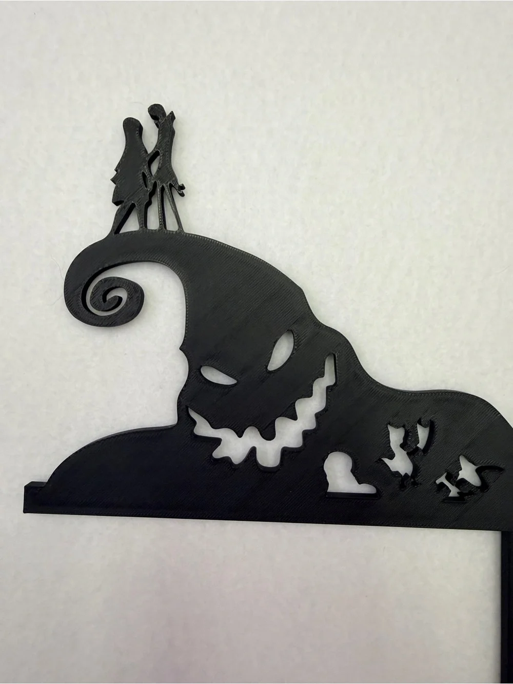 Black Halloween Spooky Corner Wall Decor